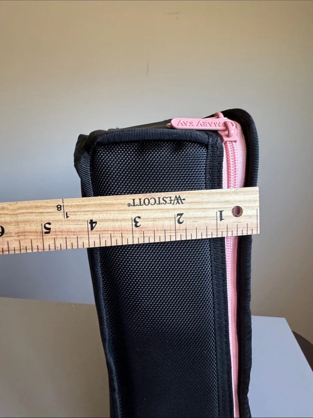 RARE Mary Kay Black & Pink Insulated Full Zip Carry Case *Empty*